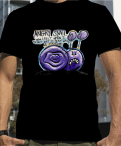 Angry Snail Funny Tee Shirt