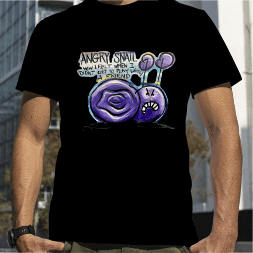 Angry Snail Funny Tee Shirt