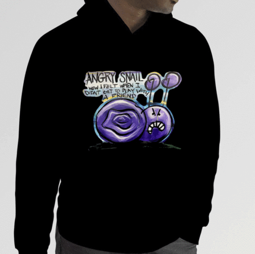 Angry Snail Funny Tee Shirt