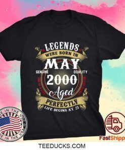 23rd Birthday Gift 23 Years Old Legends Born In May 2000 Gift T-Shirt