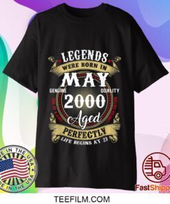 23rd Birthday Gift 23 Years Old Legends Born In May 2000 Gift T-Shirt