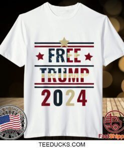 Free Donald Trump Support Pro Trump American Flag 2024 Official T-Shirt