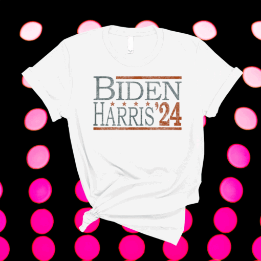 Re-Elect Biden 2024 for Democrats Biden Harris 2024 Vintage T-Shirt