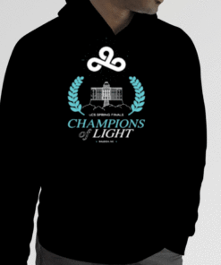 Cloud9 2023 Lcs Spring Champions Of Light Tee Shirts