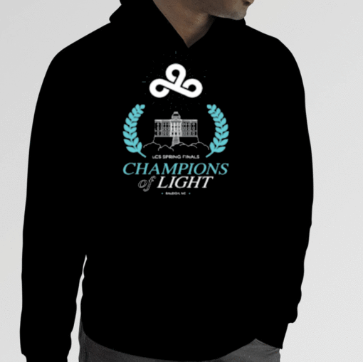 Cloud9 2023 Lcs Spring Champions Of Light Tee Shirts