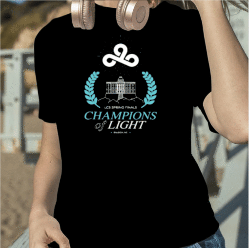 Cloud9 2023 Lcs Spring Champions Of Light Tee Shirts