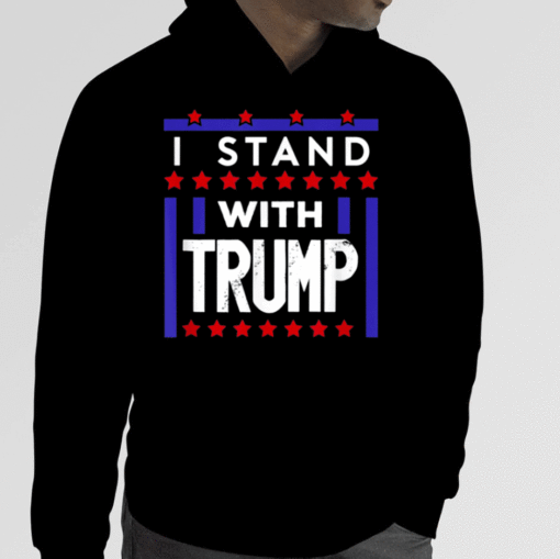 Vintage I Stand With Trump American Flag Men Woman USA T-Shirt