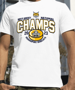 Quinnipiac Bobcats National Champs 2023 Ice Hockey Vintage T-Shirt