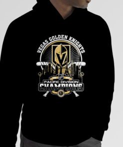 Vegas Golden Knights 2023 Pacific Division Champions City Skyline Classic Shirt