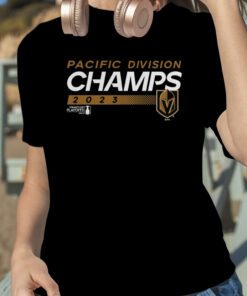 Vegas Golden Knights 2023 Pacific Division Champions Tee Shirt