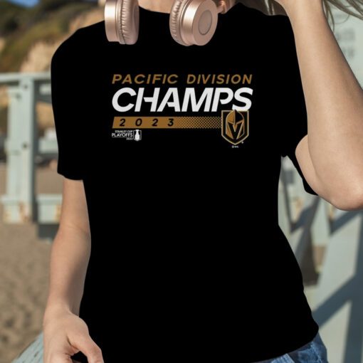 Vegas Golden Knights 2023 Pacific Division Champions Tee Shirt