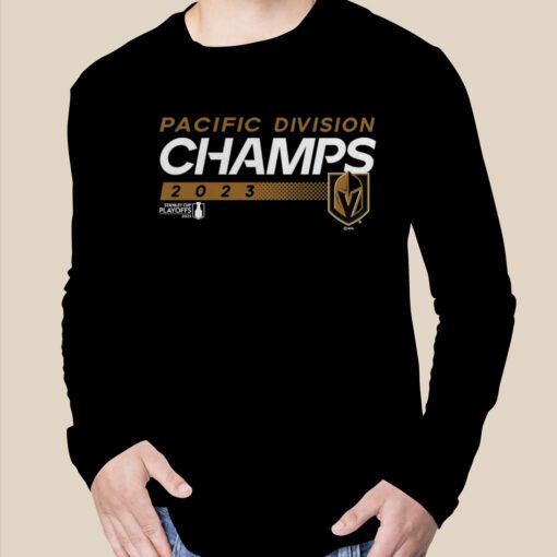 Vegas Golden Knights 2023 Pacific Division Champions Tee Shirt