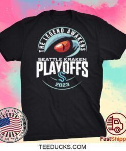 Buoy Wearing The Legend Awakens Seattle Kraken Playoffs 2023 Vintage T-Shirt