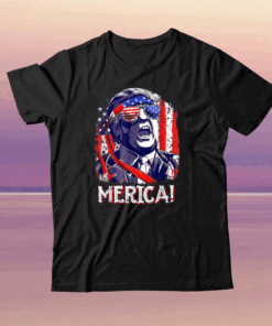 Trump Merica 4th Of July Men Boys Kids Murica Vintage T-Shirt