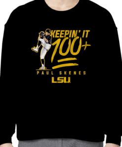 LSU BASEBALL, PAUL SKENES KEEPIN' IT 100+ TEE SHIRT