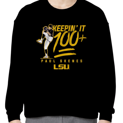 LSU BASEBALL, PAUL SKENES KEEPIN' IT 100+ TEE SHIRT