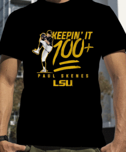 LSU BASEBALL, PAUL SKENES KEEPIN' IT 100+ TEE SHIRT