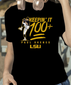 LSU BASEBALL, PAUL SKENES KEEPIN' IT 100+ TEE SHIRT