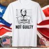 Trump Mugshot Not Guilty 45-47 Official T-Shirt