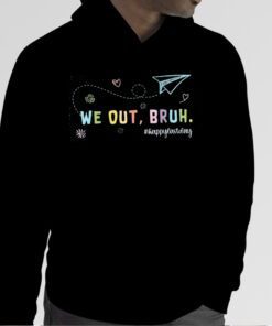 We Out Bruh Happy Last Day of School Retro Vintage End Of School Official Shirt