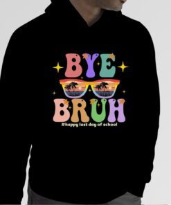 Bye Bruh, We Out Teachers End Of School Year Last Day Groovy Tee Shirts