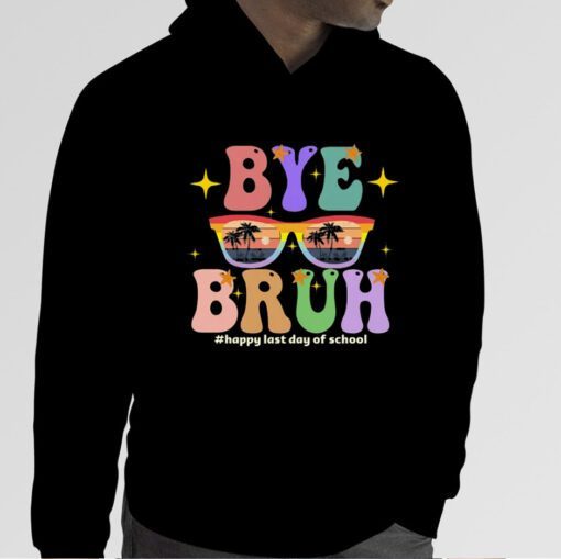 Bye Bruh, We Out Teachers End Of School Year Last Day Groovy Tee Shirts