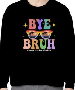 Bye Bruh, We Out Teachers End Of School Year Last Day Groovy Tee Shirts