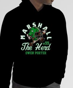 Marshall Thundering Herd Ncaa Football Owen Porter 2023 T-shirt