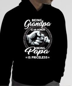 Being Grandpa Is An Honor Being Papa Is Priceless 2023 Shirt