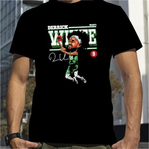 Boston Cartoon Derrick White Retro Shirt