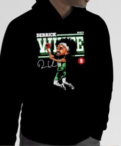 Boston Cartoon Derrick White Retro Shirt