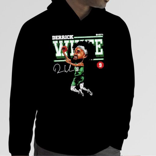 Boston Cartoon Derrick White Retro Shirt