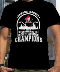 Canada Hockey 2023 International ICE Hockey Federation Champions Skyline Gift Shirt