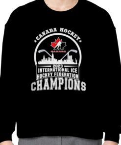 Canada Hockey 2023 International ICE Hockey Federation Champions Skyline Gift Shirt