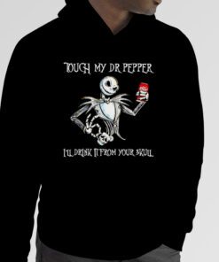 Jack Skellington touch my Dr Pepper I’ll drink it from your skull vintage shirt