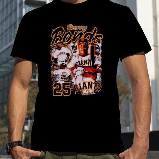 Barry Bonds 25 San Francisco Giants Signature 2023 T-Shirt