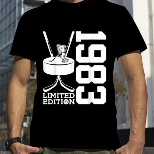 LIMITED EDITION 1983 ICE HOCKEY 40TH BIRTHDAY RETRO T-SHIRT