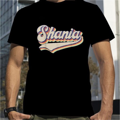 Shania Name Personalized Vintage Retro Gift Shirts