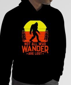 Not all who wander are lost retro shirts