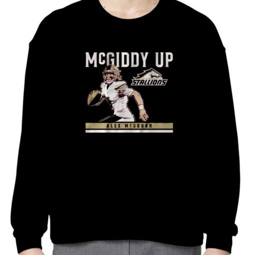 BIRMINGHAM STALLIONS: ALEX MCGOUGH MCGIDDY UP 2023 SHIRT