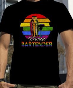 Proud Bartender Cool Lgbt 2023 Shirt