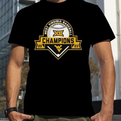 West Virginia Mountaineers 2023 Big 12 Baseball Regular Season Champions Official Shirt