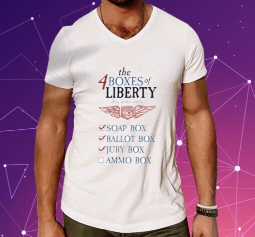 The 4 Boxes of Libery Shirts