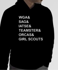 Wga & Sag & Iatse & Teamsters & Orcas & Girl Tee Shirt