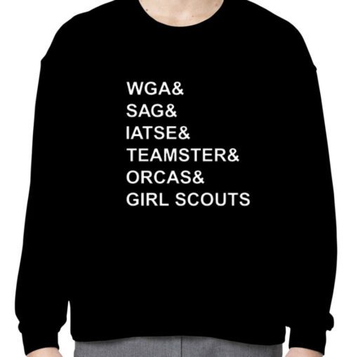 Wga & Sag & Iatse & Teamsters & Orcas & Girl Tee Shirt