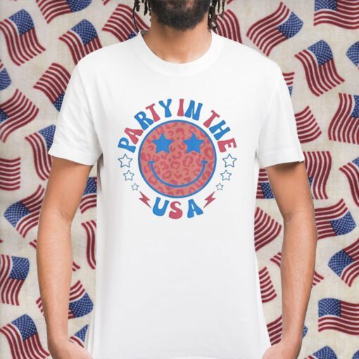 Party in the USA 4th of July Preppy Smile Gift Shirt