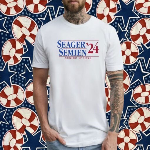 Seager And Semien 2024 Straight Up Texas Shirts