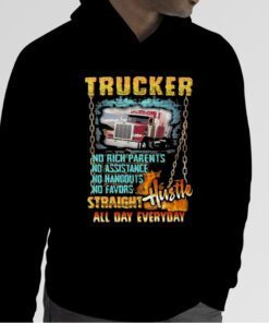 Truck Straight Hustle All Day Everyday Retro Shirt