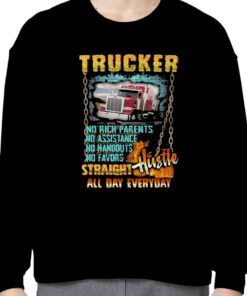 Truck Straight Hustle All Day Everyday Retro Shirt