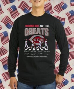 Cincinnati Reds All Time Greats Thank You For The Memories Signatures 2023 Shirts